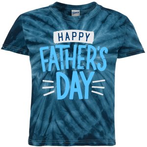 Happy Fathers Day Celebration Gift Kids Tie-Dye T-Shirt