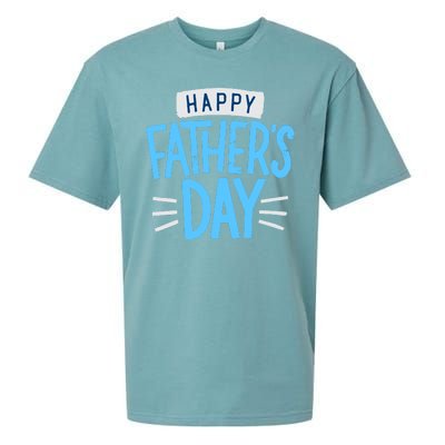 Happy Fathers Day Celebration Gift Sueded Cloud Jersey T-Shirt