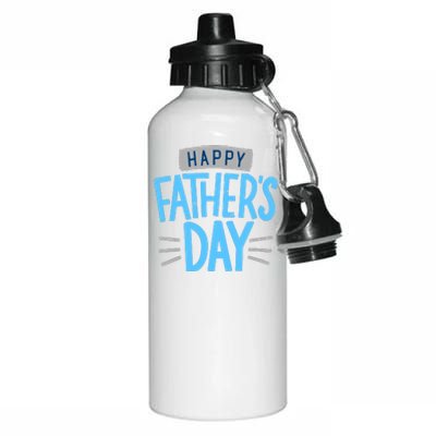 Happy Fathers Day Celebration Gift Aluminum Water Bottle 