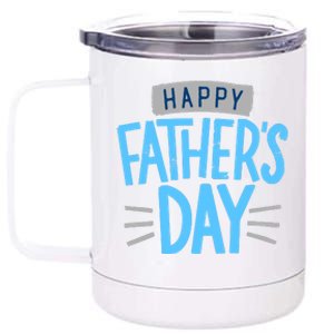 Happy Fathers Day Celebration Gift 12 oz Stainless Steel Tumbler Cup