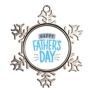 Happy Fathers Day Celebration Gift Metallic Star Ornament