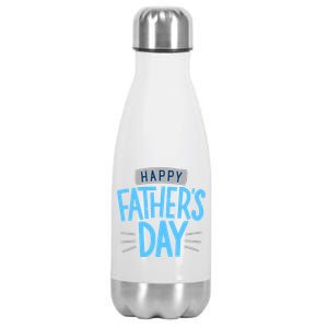 Happy Fathers Day Celebration Gift Stainless Steel Insulated Water Bottle