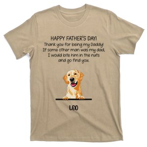 Happy Fathers Day Thank You For Being My Daddy Dog T-Shirt