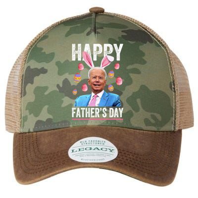 Happy Father's Day Funny Biden Confused For Easter Day Gift Legacy Tie Dye Trucker Hat