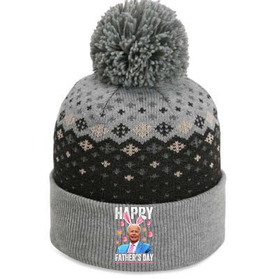 Happy Father's Day Funny Biden Confused For Easter Day Gift The Baniff Cuffed Pom Beanie