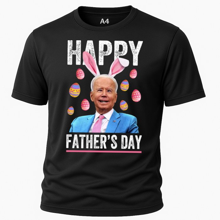 Happy Father's Day Funny Biden Confused For Easter Day Gift Cooling Performance Crew T-Shirt