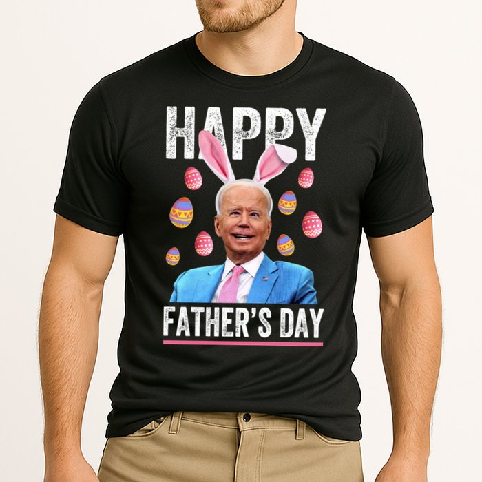 Happy Father's Day Funny Biden Confused For Easter Day Gift Cooling Performance Crew T-Shirt