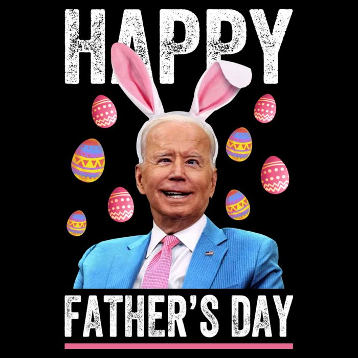Happy Father's Day Funny Biden Confused For Easter Day Gift Cooling Performance Crew T-Shirt