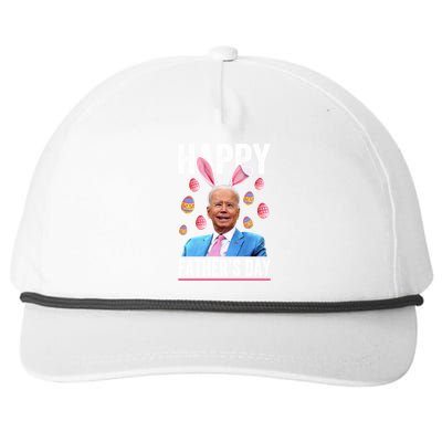 Happy Father's Day Funny Biden Confused For Easter Day Gift Snapback Five-Panel Rope Hat