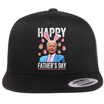 Happy Father's Day Funny Biden Confused For Easter Day Gift Flatbill Hat