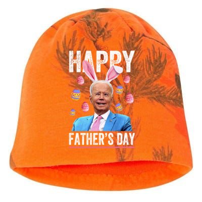 Happy Father's Day Funny Biden Confused For Easter Day Gift Kati - Camo Knit Beanie