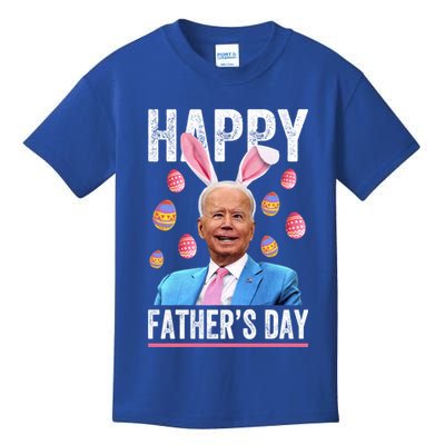 Happy Father's Day Funny Biden Confused For Easter Day Gift Kids T-Shirt