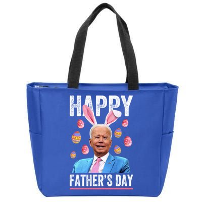 Happy Father's Day Funny Biden Confused For Easter Day Gift Zip Tote Bag