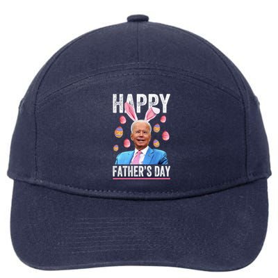 Happy Father's Day Funny Biden Confused For Easter Day Gift 7-Panel Snapback Hat