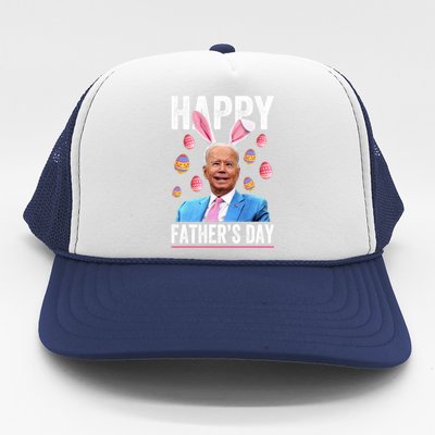 Happy Father's Day Funny Biden Confused For Easter Day Gift Trucker Hat