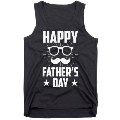 Happy Fathers Day Daddy Dad Father Fathers Day Sayings Papa Tank Top