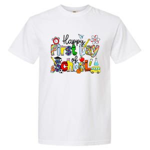 Happy First Day Of School Teachers Students Back To School Garment-Dyed Heavyweight T-Shirt