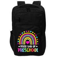 Happy First Day Of Preschool Back To School Impact Tech Backpack