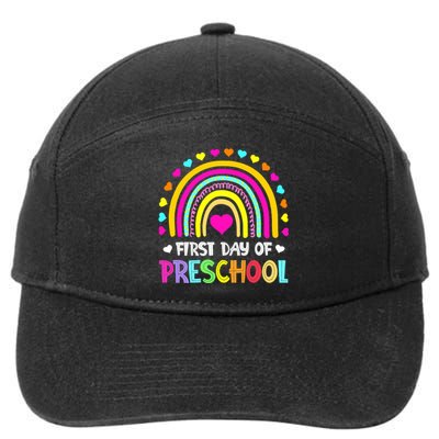 Happy First Day Of Preschool Back To School 7-Panel Snapback Hat