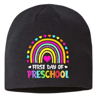 Happy First Day Of Preschool Back To School Sustainable Beanie