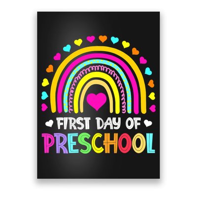 Happy First Day Of Preschool Back To School Poster