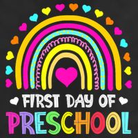 Happy First Day Of Preschool Back To School Golf Towel