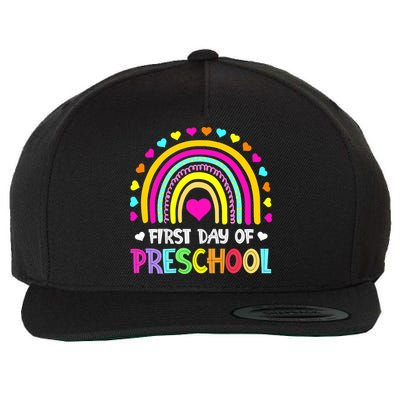Happy First Day Of Preschool Back To School Wool Snapback Cap