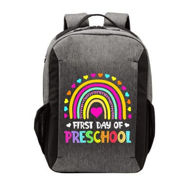 Happy First Day Of Preschool Back To School Vector Backpack