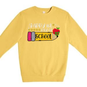 Happy First Day Of School Teachers Students Parents Premium Crewneck Sweatshirt