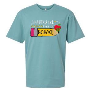 Happy First Day Of School Teachers Students Parents Sueded Cloud Jersey T-Shirt