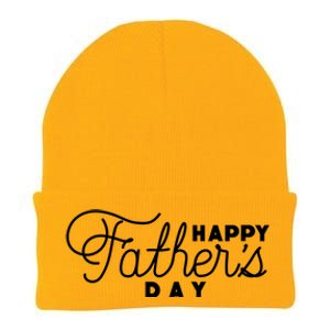 Happy Fathers Day Celebration Gift Knit Cap Winter Beanie