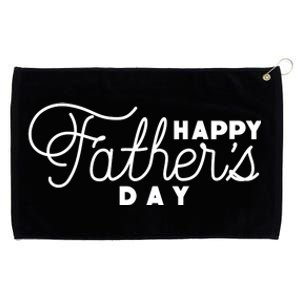 Happy Fathers Day Celebration Gift Grommeted Golf Towel