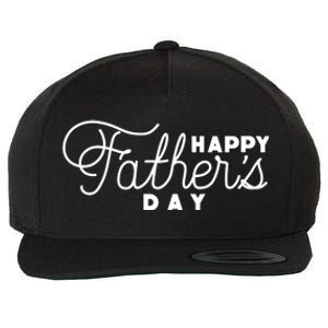 Happy Fathers Day Celebration Gift Wool Snapback Cap