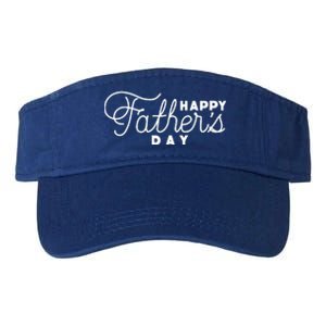 Happy Fathers Day Celebration Gift Valucap Bio-Washed Visor