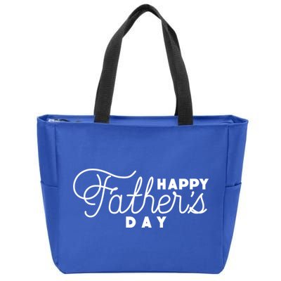 Happy Fathers Day Celebration Gift Zip Tote Bag