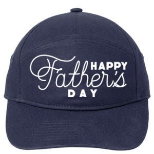 Happy Fathers Day Celebration Gift 7-Panel Snapback Hat