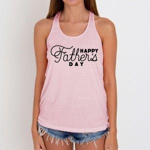 Happy Fathers Day Celebration Gift Women's Knotted Racerback Tank