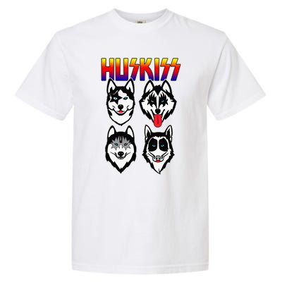 Huskiss Funny Dogs Puppy Rock Rockin Garment-Dyed Heavyweight T-Shirt