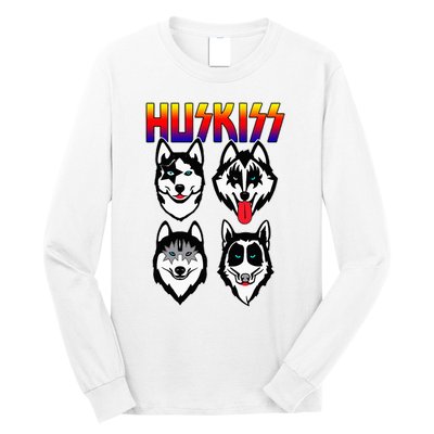 Huskiss Funny Dogs Puppy Rock Rockin Long Sleeve Shirt