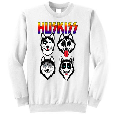 Huskiss Funny Dogs Puppy Rock Rockin Sweatshirt