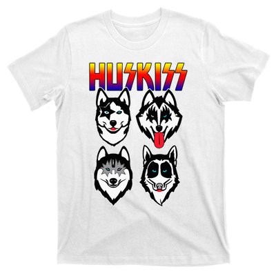 Huskiss Funny Dogs Puppy Rock Rockin T-Shirt