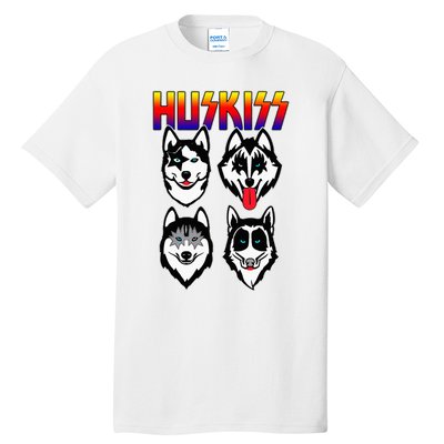 Huskiss Funny Dogs Puppy Rock Rockin Tall T-Shirt