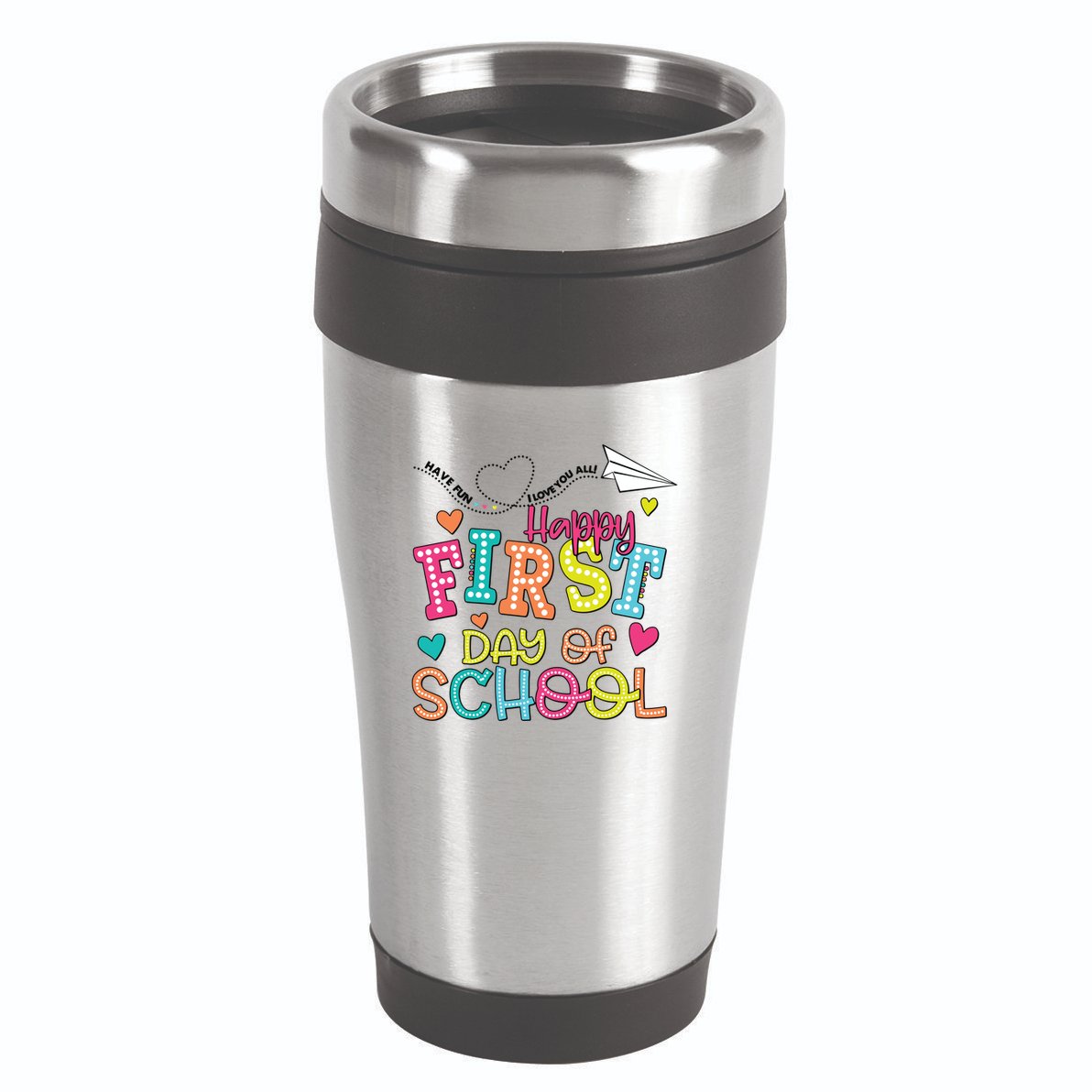 Happy First Day Of School Hello School 16oz Travel Tumbler