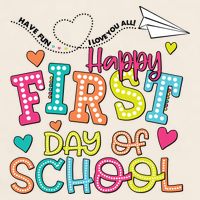 Happy First Day Of School Hello School Garment-Dyed Women's Muscle Tee