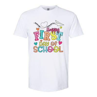 Happy First Day Of School Hello School Softstyle CVC T-Shirt