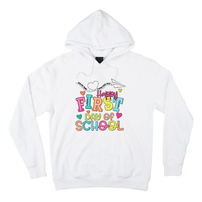 Happy First Day Of School Hello School Hoodie