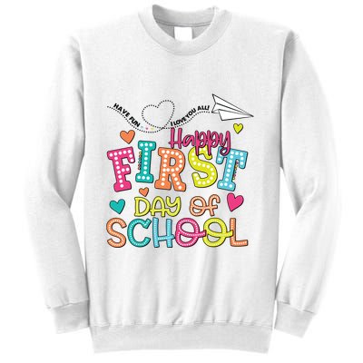 Happy First Day Of School Hello School Sweatshirt