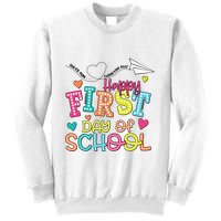 Happy First Day Of School Hello School Sweatshirt