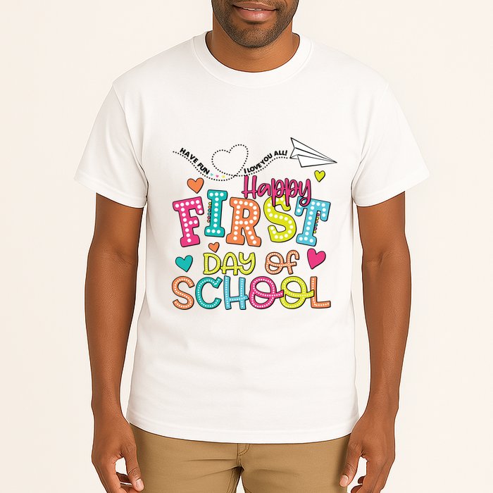 Happy First Day Of School Hello School Tall T-Shirt