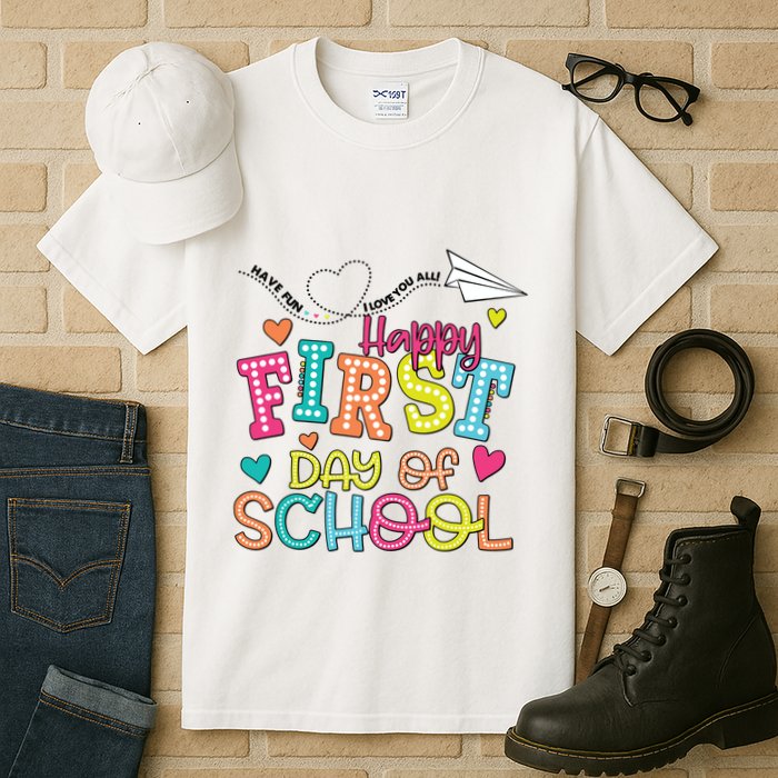 Happy First Day Of School Hello School Tall T-Shirt